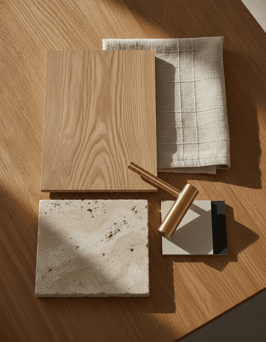 Material samples in the Haus Theory studio